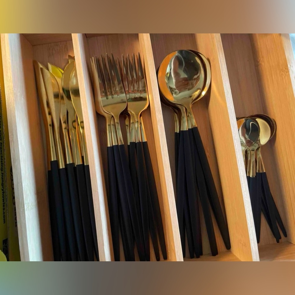 24 pcs stainless Steel cutlery set portuguese cutlery spoon, western cutlery set